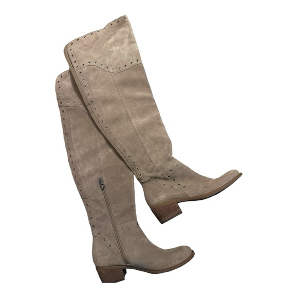 Vince Camuto Unisex-Adult Bestan Over The Knee Boot in Tan Suede, NWOT - Picture 6 of 7